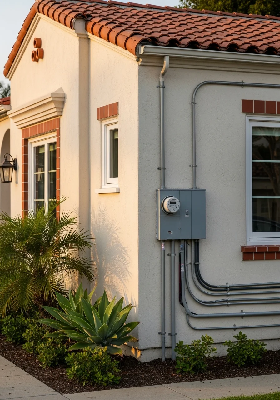 Close-up of a well-maintained property exterior in an LA County residential area.